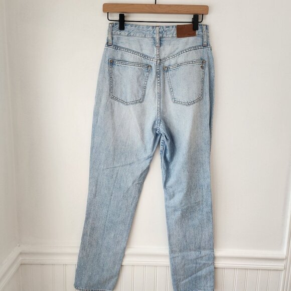 Madewell Curvy Perfect Vintage Jeans Light Wash Straight Relaxed Women's 24 - Picture 2 of 9